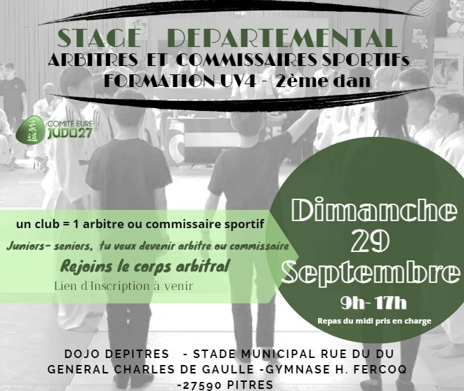 STAGE DEPARTEMENTAL D'ARBITRAGE 