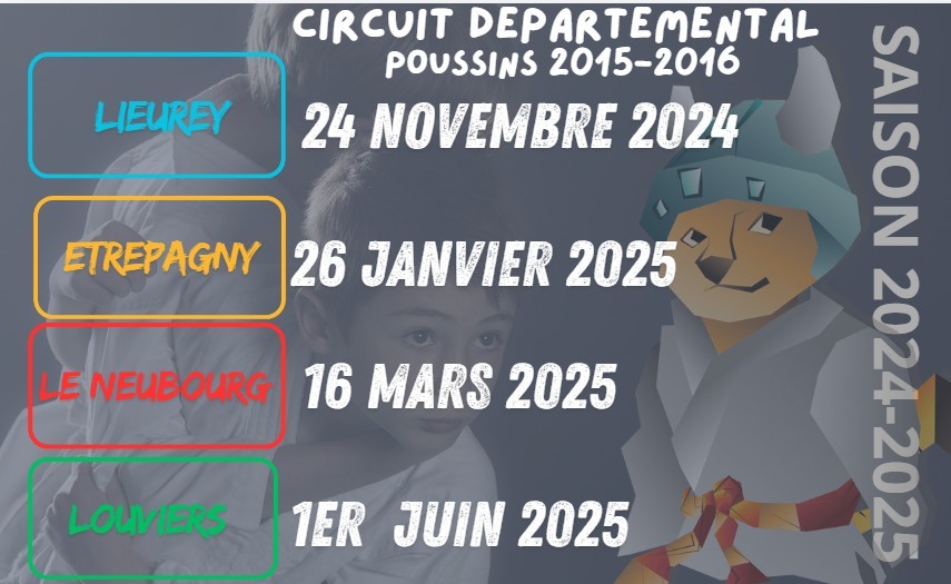 LE CIRCUIT POUSSINS 2015/2016 